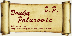Danka Palurović vizit kartica